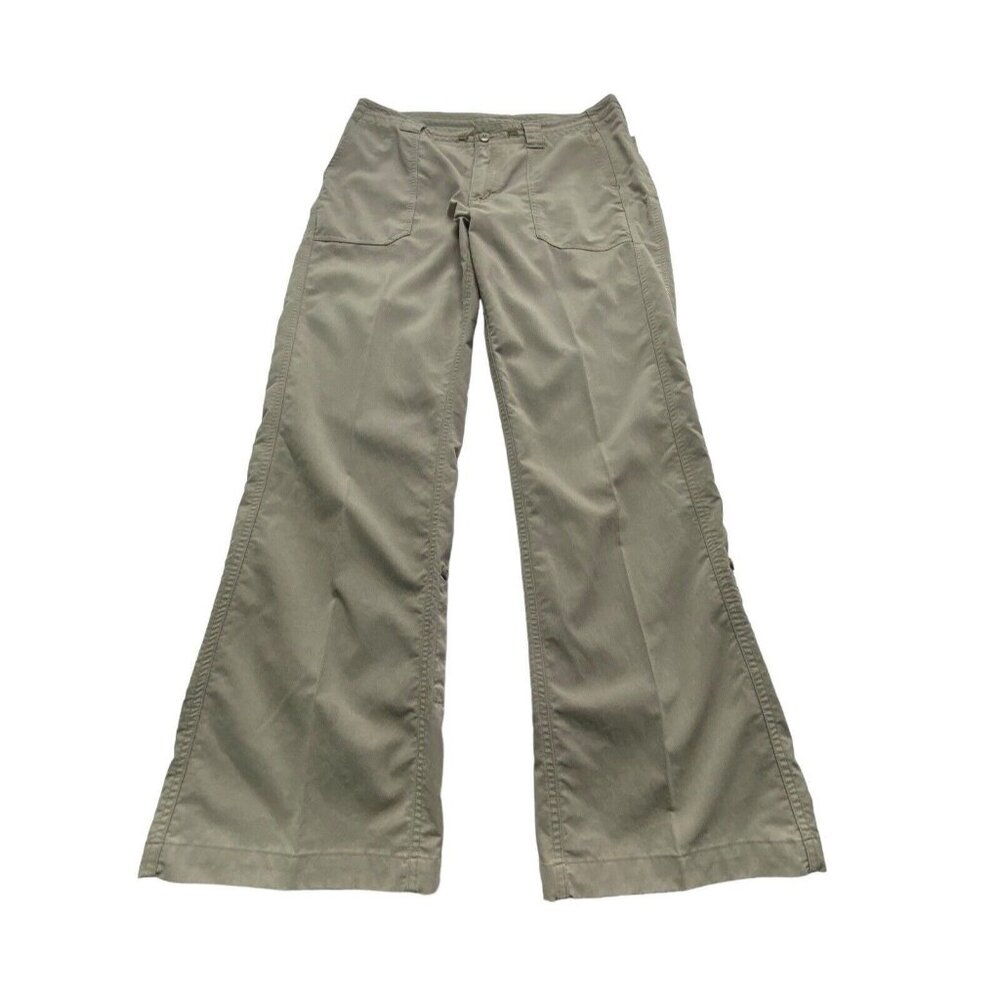 PATAGONIA‎ Women Roll Ankle Mid Rise Pants Sz 10 Khaki Hiking Camping 91-1